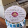 10 Year AA Medallion White Glow In The Dark Pink Glitter Sobriety Chip view 4