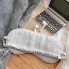 100% Pure Linen Sleep Mask Blackout Eye Mask for Sleeping, Eye Cover with Adjustable Strap - Organic Cotton Core Linen Eyes Mask Breathable for Travel - Gift for Women Men (Moonlight Gray) view 1