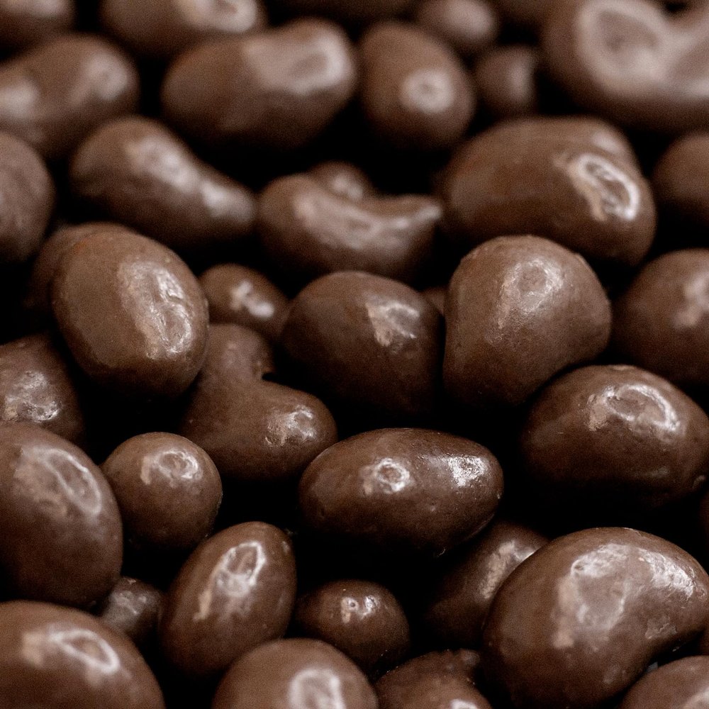 Dark Chocolate Covered Cashews 2-Pound Bag | Bulk Dark Chocolate Nuts | Coated Roasted Cashews for Snacking, Gifting, Office Candy Jars & Dessert Boards