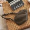 100% Pure Linen Sleep Mask Blackout Eye Mask for Sleeping, Eye Cover with Adjustable Strap - Organic Cotton Core Linen Eyes Mask Breathable for Travel - Gift for Women Men (Tea Brown) view 1
