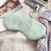 100% Pure Linen Sleep Mask Blackout Eye Mask for Sleeping, Eye Cover with Adjustable Strap - Organic Cotton Core Linen Eyes Mask Breathable for Travel - Gift for Women Men (Duck Egg Green) view 1