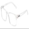 Medspex Blue Light Blocking Reading Glasses +2.75 Clear Crystal Men Women Designer Computer Readers Trendy Durable Eyeglass view 1