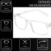 Medspex Blue Light Blocking Reading Glasses +2.75 Clear Crystal Men Women Designer Computer Readers Trendy Durable Eyeglass view 3