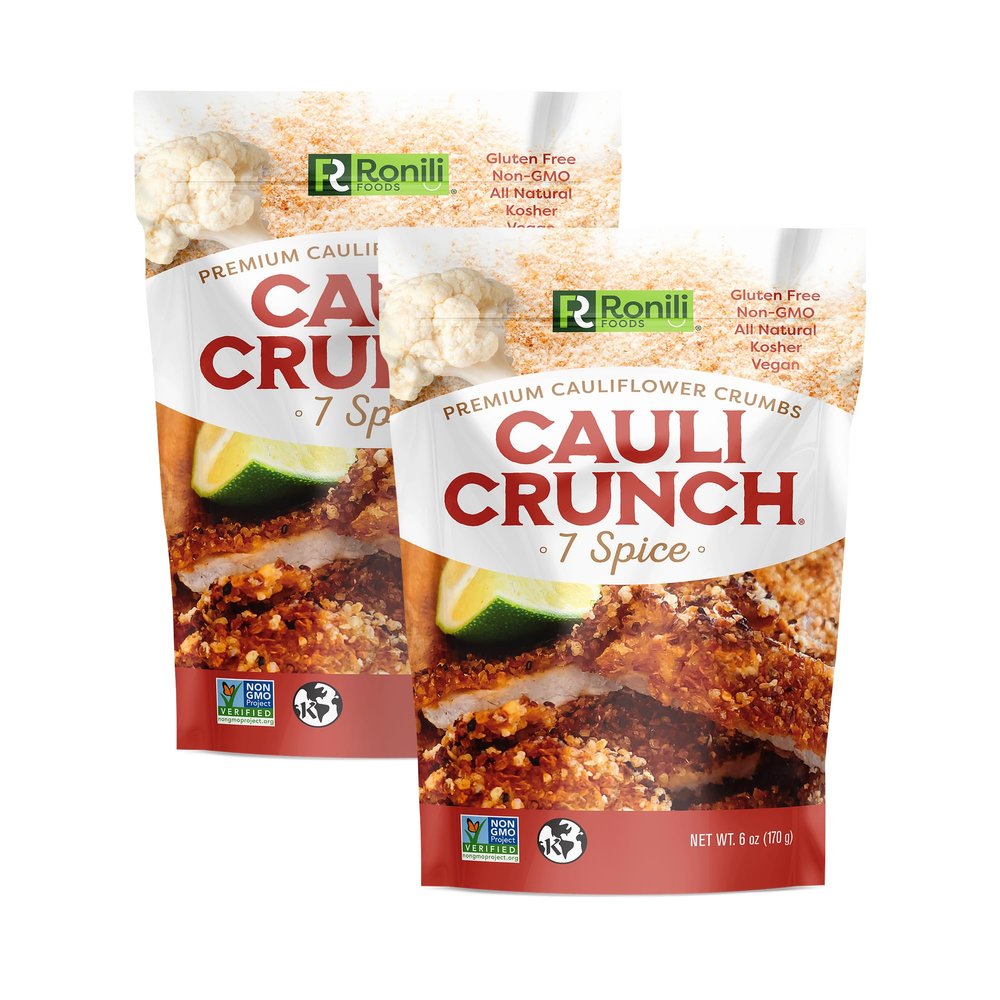Cau.li - crunch - Cauliflower Crumbs 7 Spice - 6 oz (Pack of 6)