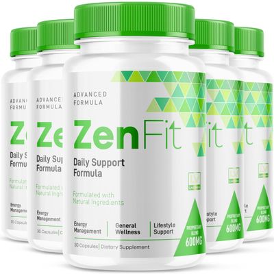 (5 Pack) Zenfit Capsules, Zenfit Supplement, Zenfit Pills, Zenfit Natural Supplements, ZenFit, Zenfit Advanced Formula, 150 Capsules for 5 Months