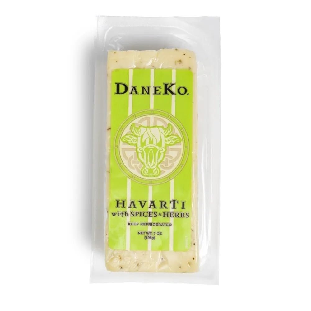 DaneKo Spices & Herbs Havarti, 7 oz, 6 Pack