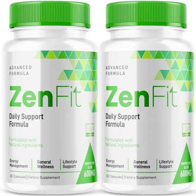 (2 Pack) Zenfit Capsules, Zenfit Supplement, Zenfit Pills, Zenfit Natural Supplements, ZenFit, Zenfit Advanced Formula, 60 Capsules for 2 Months