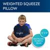 Bouncyband Sensory Weighted Squeeze Pillow  Deep Pressure Sensory Tool with Textured Soft Pillow Cover Enables Focus for Kids 3+  Ideal for The Classroom or at Home  14 x 14 6lb view 2