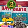 (PACK OF 2) David Sunflower Seeds Ranch Flavor JUMBO SIZE - Comes With Bus Resealable ZipBag by Think FWD - Whole Seeds Seasoned, Salted & Roasted (2 Bags, Ranch) view 1