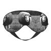 FRESQA Cute Sheep Lamb Print Unisex Sleep Mask Double-Sided Eye Mask,Ideal for Sound Sleep and Skin Care, Black view 1