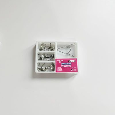 18Pcs Dental Saddle Metal Matrices Ring Countoured Matrix Springclip Large Medium Small 1.310 100% Original