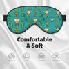 Cute Cactus and Skull of Bull Print Ultra-Soft Light-Blocking Eye Mask,for Optimal Comfort and Restful Sleep view 3