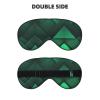Black and Gold Geometric Print Unisex Sleep Mask Double-Sided Eye Mask,Ideal for Sound Sleep and Skin Care view 2