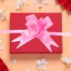 M METERXITY 300 Pack Gift Pull Bows - Basket Gift Wrap Bow Rose Pattern Christmas Bows Gifts Bow Bulk Apply to Birthday Party (Pink) view 2