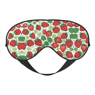 Strawberry Pattern Print Ultra-Soft Light-Blocking Eye Mask,for Optimal Comfort and Restful Sleep
