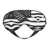 Black and White American Flag Print Double-Sided Eye Mask,Soft and Light Blocking for Enhancing Sleep Quality view 1
