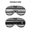 Black White Stripe Print Ultra-Soft Light-Blocking Eye Mask,for Optimal Comfort and Restful Sleep view 2