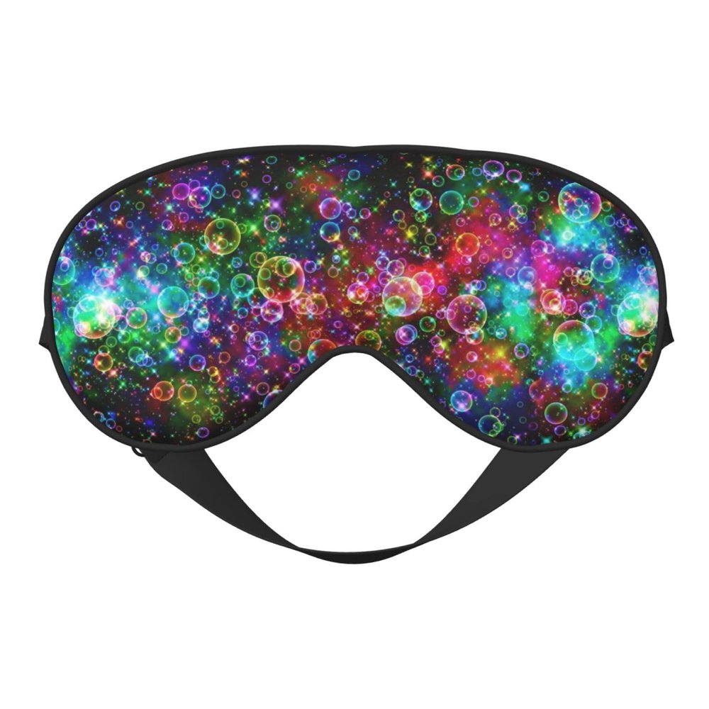 Bright Beautiful Colorful Art Print Unisex Sleep Mask Double-Sided Eye Mask,Ideal for Sound Sleep and Skin Care