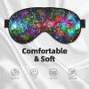 Bright Beautiful Colorful Art Print Unisex Sleep Mask Double-Sided Eye Mask,Ideal for Sound Sleep and Skin Care view 3