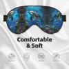 3D Underwater World Fish Dolphi Print Double-Sided Eye Mask,Soft and Light Blocking for Enhancing Sleep Quality view 3