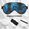 3D Underwater World Fish Dolphi Print Double-Sided Eye Mask,Soft and Light Blocking for Enhancing Sleep Quality view 4