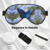 Blue Butterfly Print Ultra-Soft Light-Blocking Eye Mask,for Optimal Comfort and Restful Sleep view 4