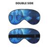 Blue Butterfly Print Ultra-Soft Light-Blocking Eye Mask,for Optimal Comfort and Restful Sleep view 2