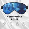 Blue Butterfly Print Ultra-Soft Light-Blocking Eye Mask,for Optimal Comfort and Restful Sleep view 3