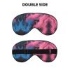 Blue and Red Fire Print Ultra-Soft Light-Blocking Eye Mask,for Optimal Comfort and Restful Sleep view 2