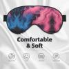 Blue and Red Fire Print Ultra-Soft Light-Blocking Eye Mask,for Optimal Comfort and Restful Sleep view 3