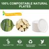 100% Compostable Oval Paper Plates 12 Inch, 125-Pack Large Heavy Duty Paper Plates Bulk,Biodegradable Bagasse,Eco-Friendly Disposable Dinner Plate for BBQ,Picnic,Party (BPI Certified,Microwaveable) view 4