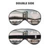 Brooklyn Bridge S Print Double-Sided Eye Mask,Soft and Light Blocking for Enhancing Sleep Quality view 2
