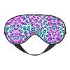 FRESQA Red Lepard Print Unisex Sleep Mask Double-Sided Eye Mask,Ideal for Sound Sleep and Skin Care, Black view 1