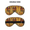 SSIMOO Ancient Egypt Tribe Series Print Double-Sided Eye Mask,Soft and Light Blocking for Enhancing Sleep Quality, Black view 2