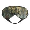 SSIMOO Nature Elephants Print Ultra-Soft Light-Blocking Eye Mask,for Optimal Comfort and Restful Sleep, Black view 1
