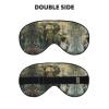 SSIMOO Nature Elephants Print Ultra-Soft Light-Blocking Eye Mask,for Optimal Comfort and Restful Sleep, Black view 2