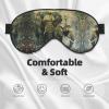 SSIMOO Nature Elephants Print Ultra-Soft Light-Blocking Eye Mask,for Optimal Comfort and Restful Sleep, Black view 3