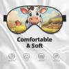 Cartoon Milk Cow Print Unisex Sleep Mask Double-Sided Eye Mask,Ideal for Sound Sleep and Skin Care view 3