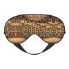 SSIMOO African Style Patchwork Print Ultra-Soft Light-Blocking Eye Mask,for Optimal Comfort and Restful Sleep, Black view 1