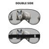 Animal Rhino Print Unisex Sleep Mask Double-Sided Eye Mask,Ideal for Sound Sleep and Skin Care view 2