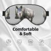 Animal Rhino Print Unisex Sleep Mask Double-Sided Eye Mask,Ideal for Sound Sleep and Skin Care view 3