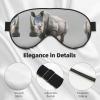 Animal Rhino Print Unisex Sleep Mask Double-Sided Eye Mask,Ideal for Sound Sleep and Skin Care view 4