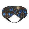 Blue Butterflies Print Double-Sided Eye Mask,Soft and Light Blocking for Enhancing Sleep Quality view 1