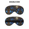 Blue Butterflies Print Double-Sided Eye Mask,Soft and Light Blocking for Enhancing Sleep Quality view 2