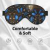 Blue Butterflies Print Double-Sided Eye Mask,Soft and Light Blocking for Enhancing Sleep Quality view 3