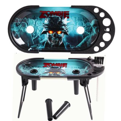 Lighter Locators Rolling Tray with Folding Rolling Station to Stuff Full Size and Standard Sized Cones - 8.5 inch x 4 inch Rolling Tray with Tools Included to Help Stuff Your Cones Easily (Zombie)
