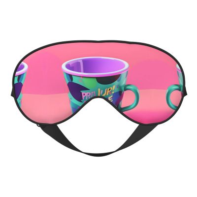 90'S Cup Design Print Unisex Sleeping Eye Mask,Soft Comfortable Light-Blocking Eye Mask
