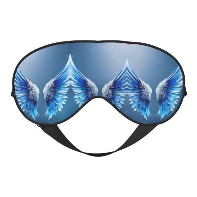 Angel Wing Print Unisex Sleep Mask Double-Sided Eye Mask,Ideal for Sound Sleep and Skin Care