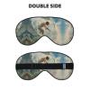 Beach Surf Print Double-Sided Eye Mask,Soft and Light Blocking for Enhancing Sleep Quality view 2