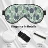 Green Tropical Leaves Print Unisex Sleep Mask Double-Sided Eye Mask,Ideal for Sound Sleep and Skin Care view 4